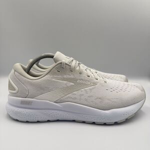 Brooks Ghost 16 Women's Size 11 White Grey Running Shoes Sneakers 1204071B151